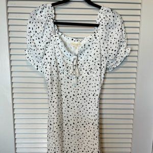 Promesa White Speckled Dress - Small